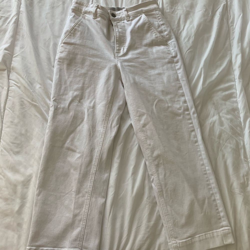 Everlane Straight Leg Crop Size 4 - Bone